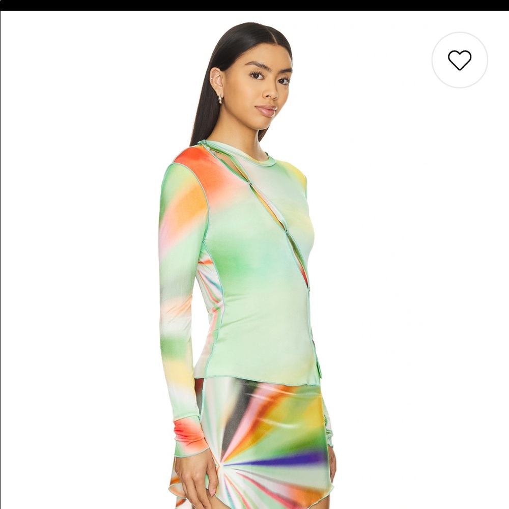 Sideres Maddie Asymmetric Button Top
